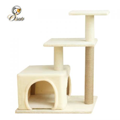 Flannelette cat climbing frame FCF-A254 01.