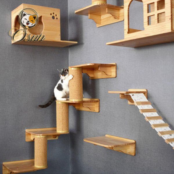 Wall Hang Cat Wooden House WH Series