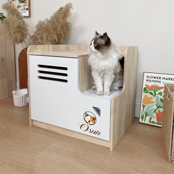 Osun Wooden Cat Litter Cabinet O-CH-A O-CH-A 04